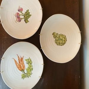 Beautiful Handmade & painted Vegetable Plates